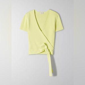 Aritzia Little Moon Wrap Top
